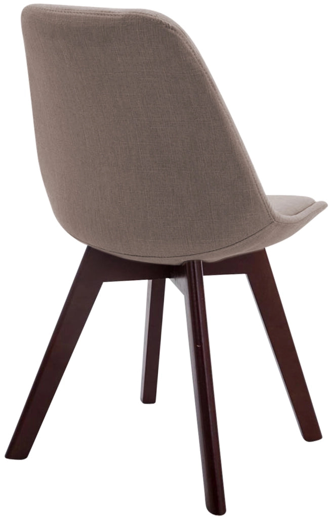 Sedia Borneo Tessuto V2 Tortora,noce