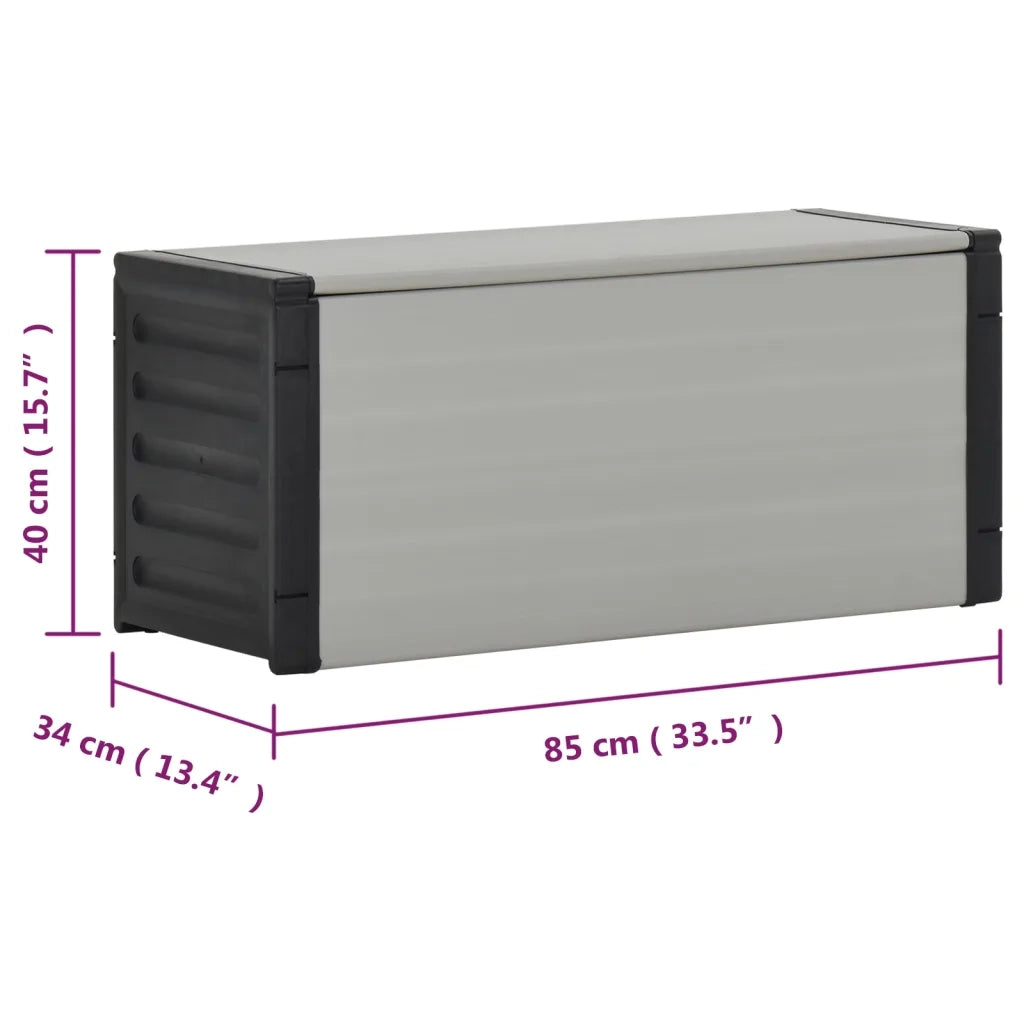 Contenitore per Rifiuti da Giardino Grigio 85x34x40 cm CFW7733963