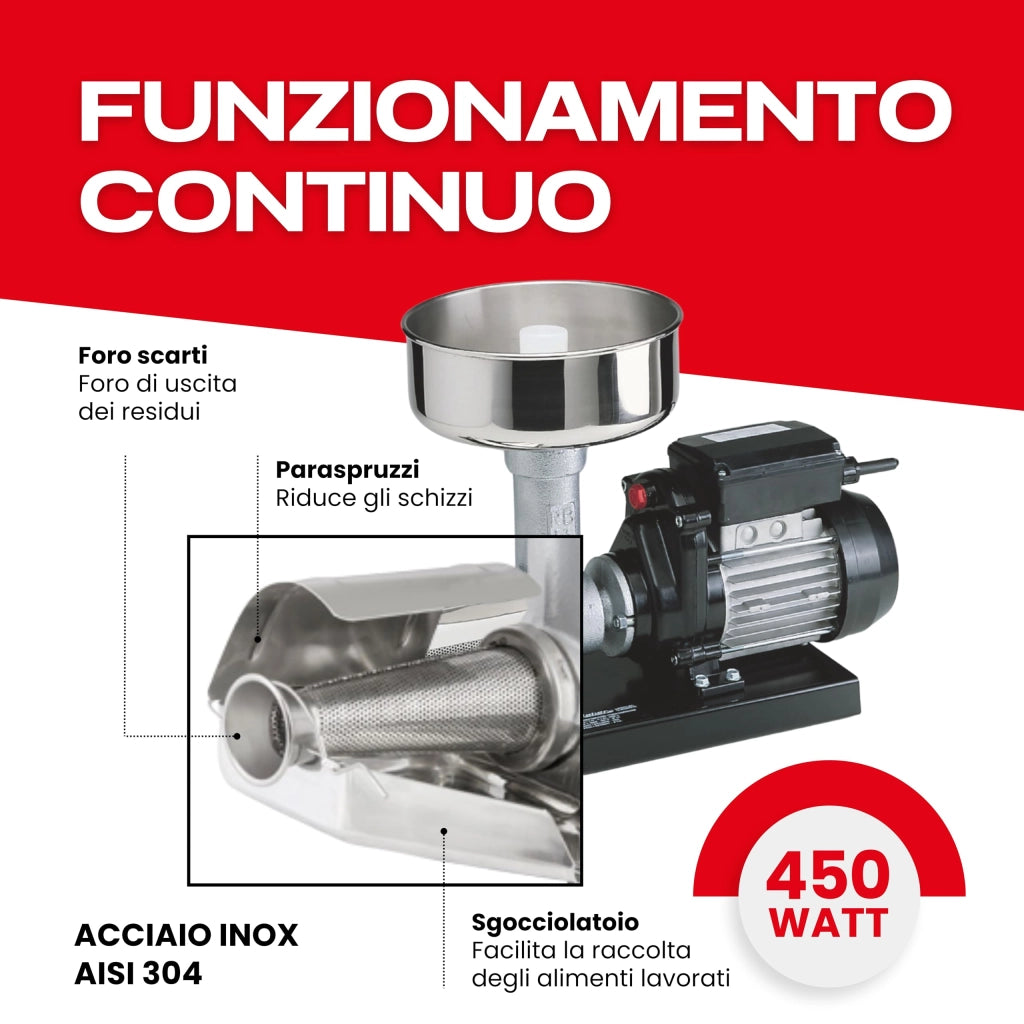 Spremipomodoro 9008N Reber Volt 230 Watt 400 HP 03 N° 3