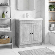 Mobiletto da bagno sotto il lavello Grigio Cemento 890067