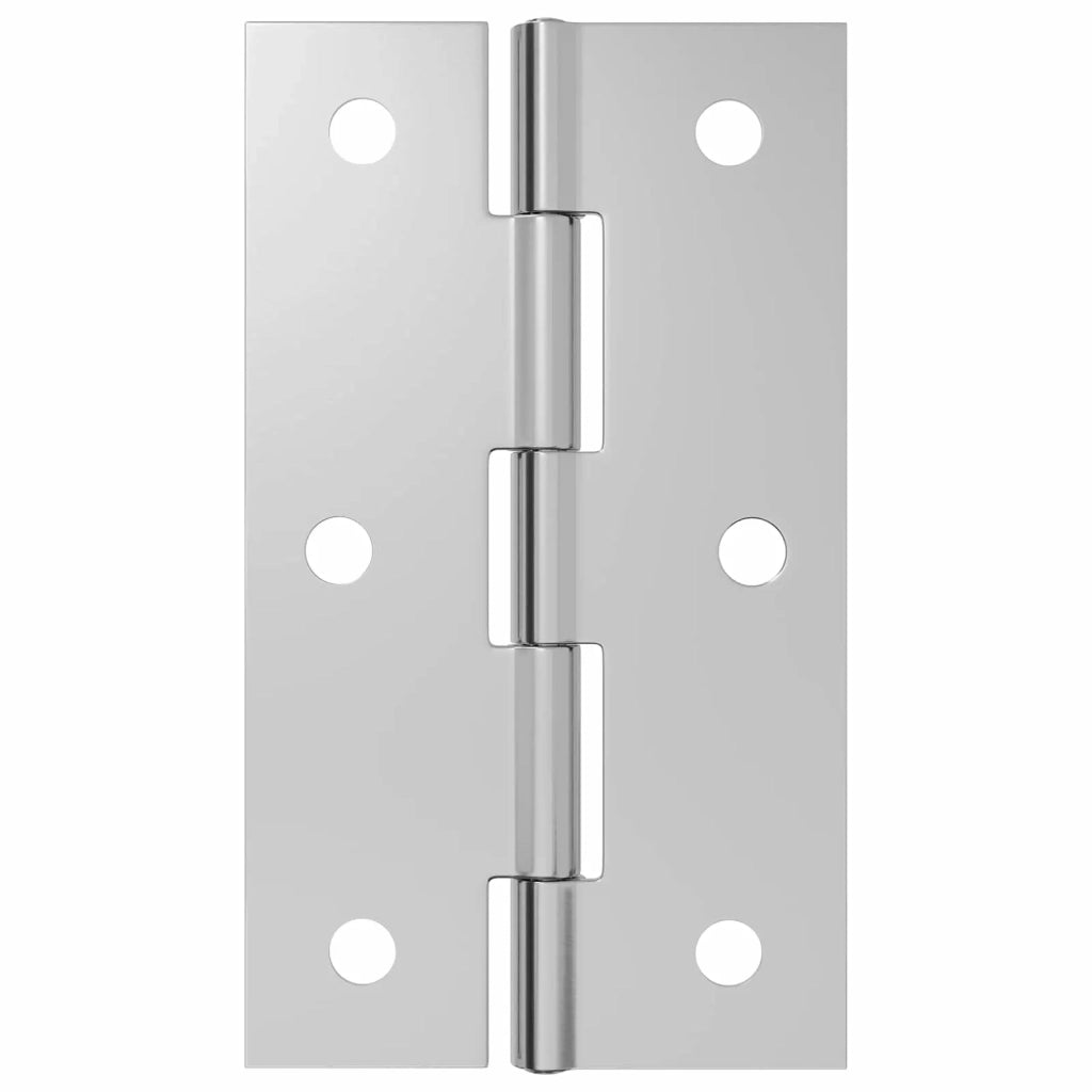 Cerniera 12 pz 66 x 38 x 5 mm Argento Acciaio 42041390