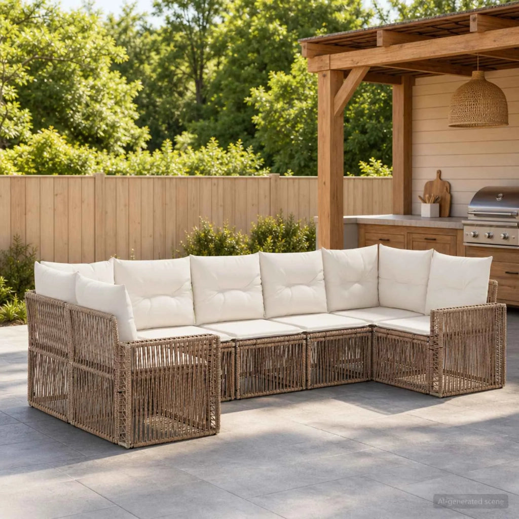 Set Divano da Giardino 7 pz 7-Numero di posti 3435225