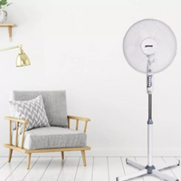 Zephir ventilatore a piantana base a croce timer autospegnimento 45w pala 40 cm