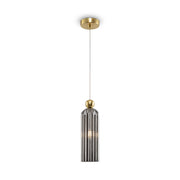 Maytoni Sospensione contemporanea Antic 1 luce E14 oro metallo diffusore vetro grigio