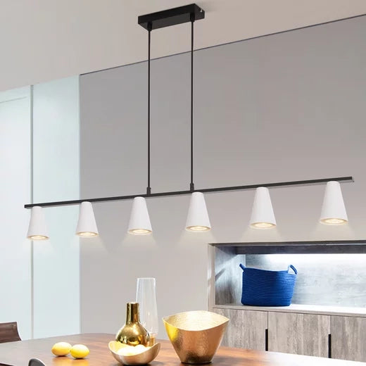 Lampada a sospensione ZMH moderna per sala da pranzo 6 fiamme GU10 per soggiorno corridoio