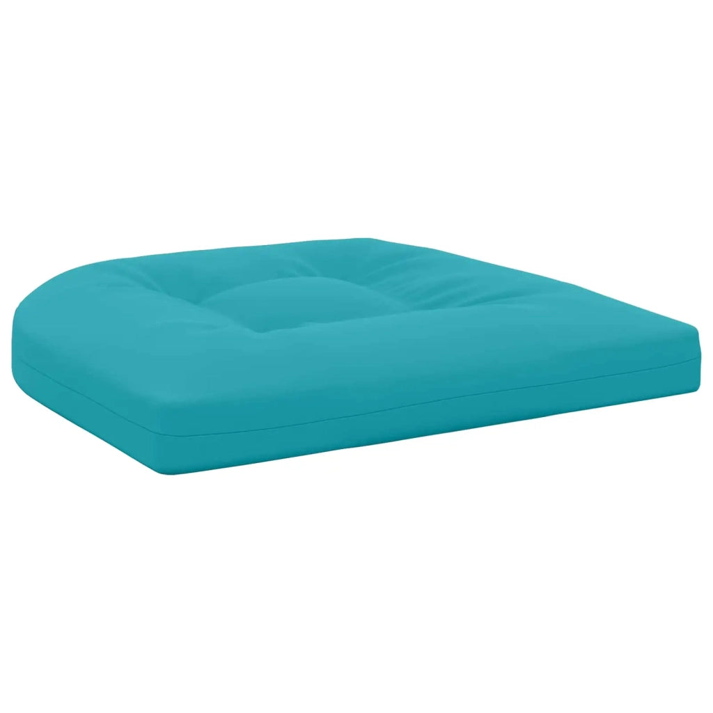 Cuscini per Sedia in 4 Pezzi 4 pz 100% Poliestere Turchese 945308