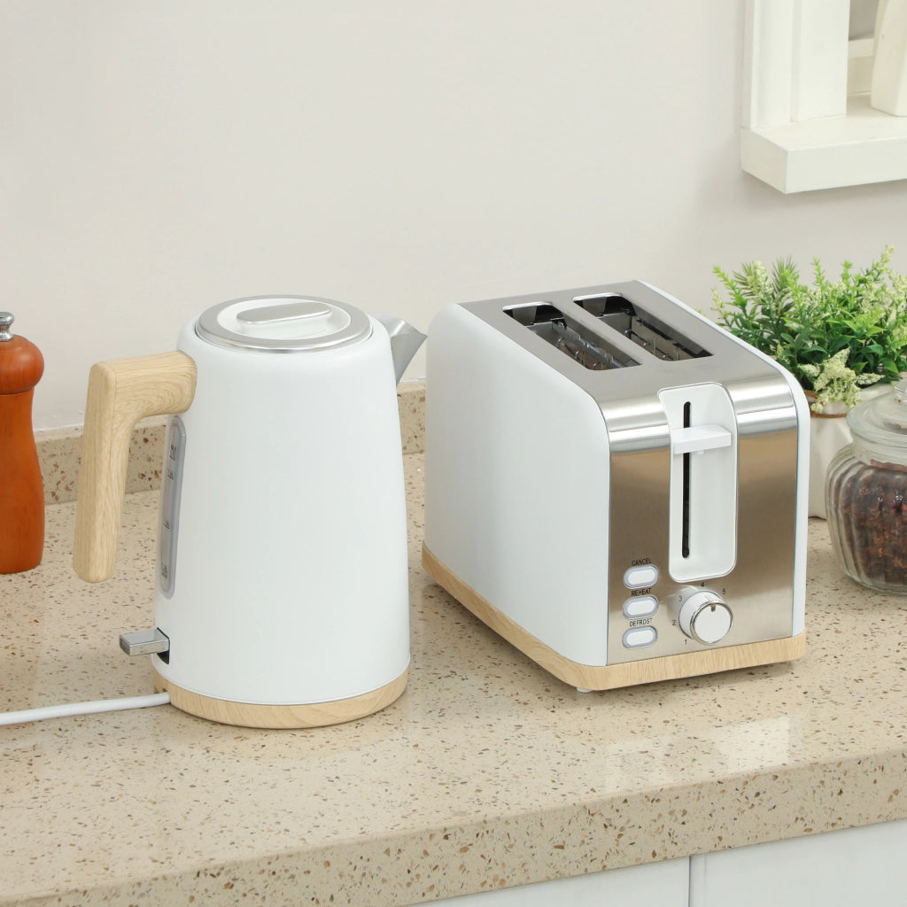 Bollitore e Tostapane ¨C Zephmum ¨C 1.7L 2200W Bianco