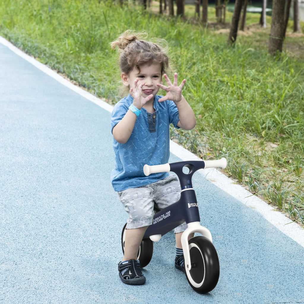 Bicicletta senza pedali per bambini ¨C zephmum ¨C blu regolabile 18-36 mesi