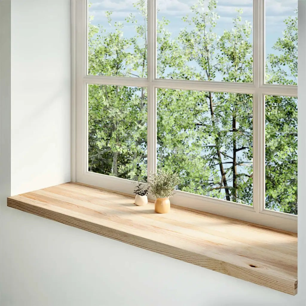 vidaXL Davanzali 2 pz Non Trattati 140x40x2cm Legno Massello di Rovere