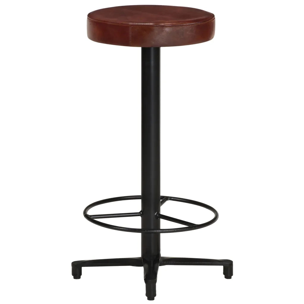 Sgabelli da Bar 2 pz 66 cm in Vera Pelle 321968
