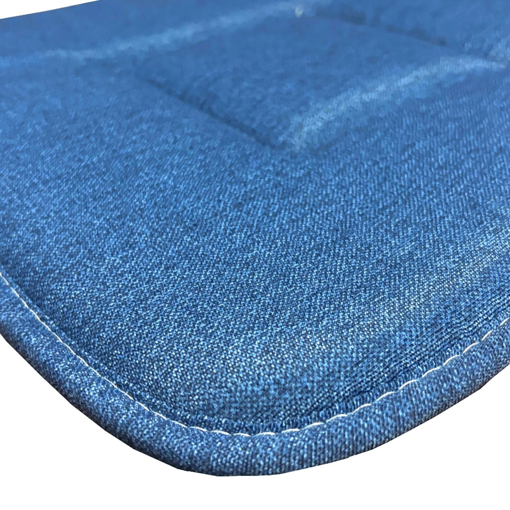 Set 4 Cuscini Sedia Cucina Cotone Morbidi Lavabili Universali Coprisedia Colore Pastello Blu