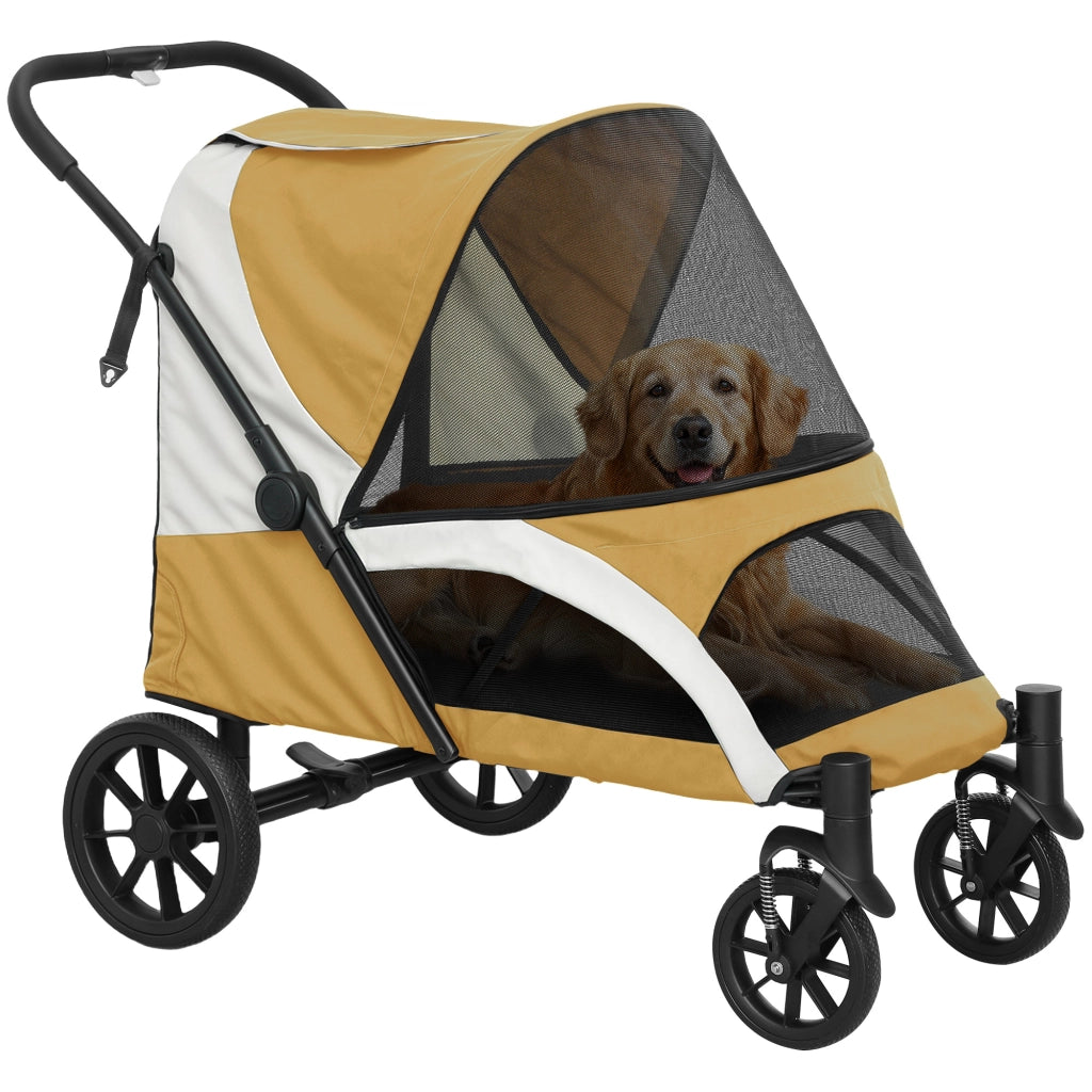 Carrello per Cani Pieghevole ¨C zephmum ¨C Marrone