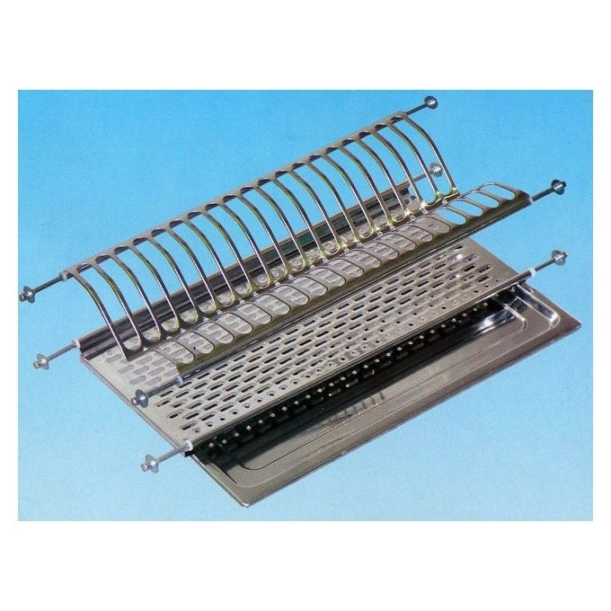 Lavenox 0923809-B Scolapiatti in Acciaio Inox 18-C Cm 86 (86x24 cm) colore Acciaio