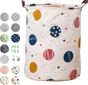 Wasmachine portatile idroimpermeabile 63L con maniglie per bagno camera da letto - cesta rotonda di paglia - ideale per abiti sporchi giocattoli asciugamani.
