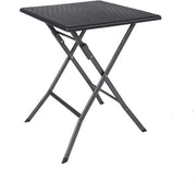 Tavolo giardino nero - Tavolo supplementare per giardino - circa 61 x 61 x 74 cm