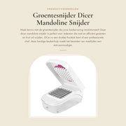 Snidere Professionali per Verdure - Dicer/Mandolina - Affettatrice di Cipolle - Tritacarne per Cucina - Snidere per Cucina in ABS - Affettatrice per Cucina