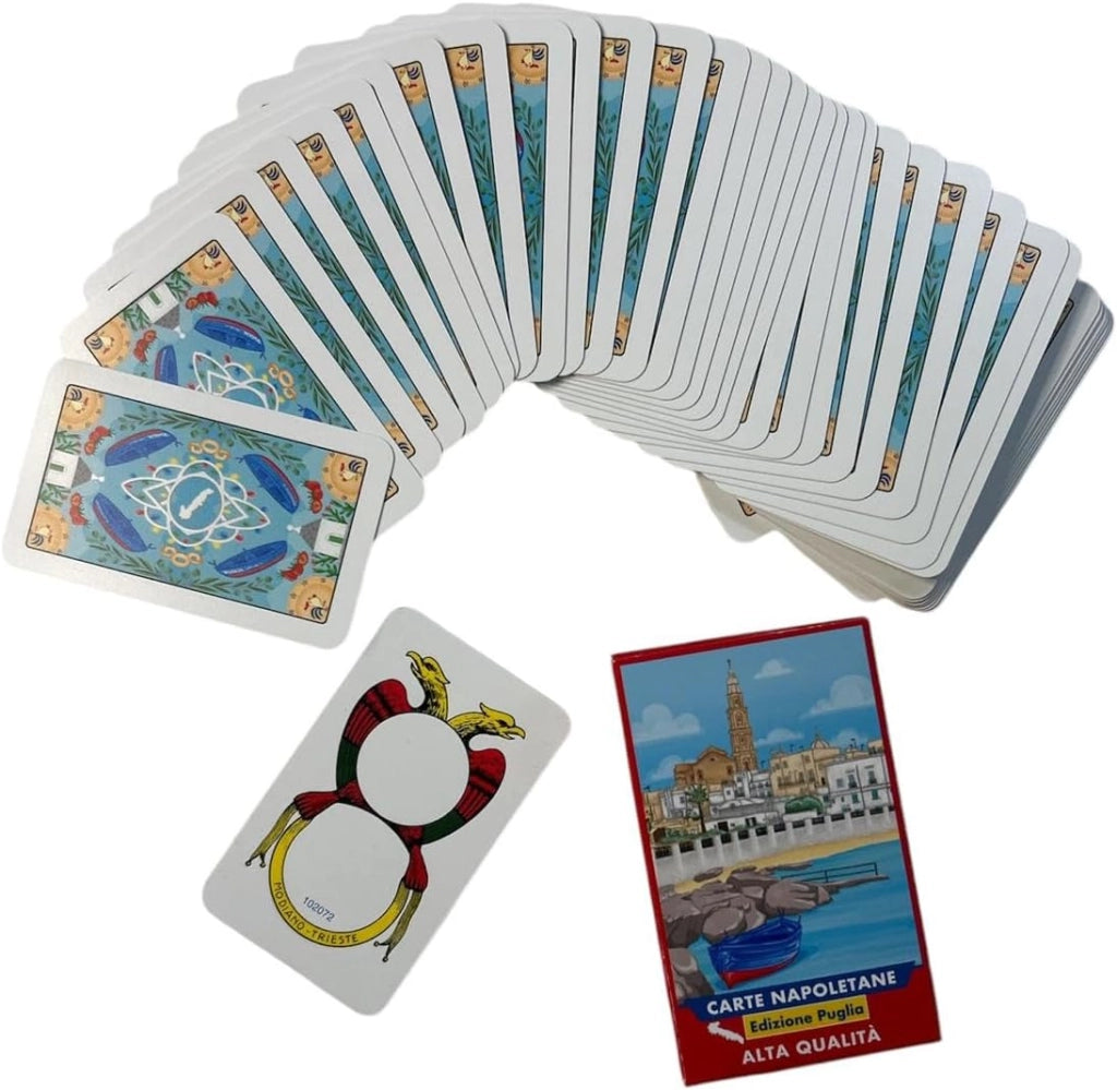 Carte Da Gioco Napoletane Edizione Puglia, Modiano Carte Napoletane, Scatolo Rosso, Alta qualità