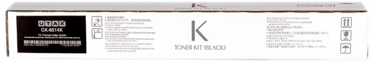 ORIGINAL Utax toner nero CK-8514K 1T02ND0UT0 ~30000 Seiten