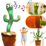 Trade Shop - Cactus Ballerino Giocattolo Pupazzo Peluche Parlante Canta Balla Luci E Suoni -