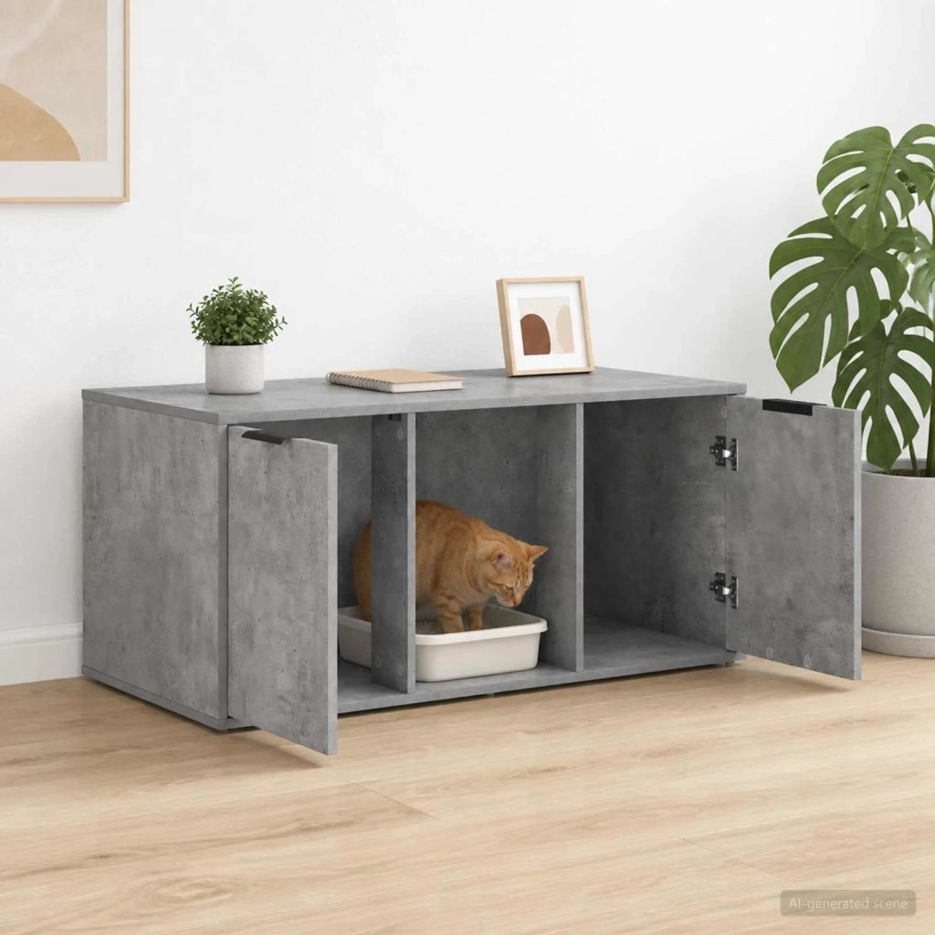 Mobile per gatti Grigio Cemento 100 x 49 x 45 cm 8014762