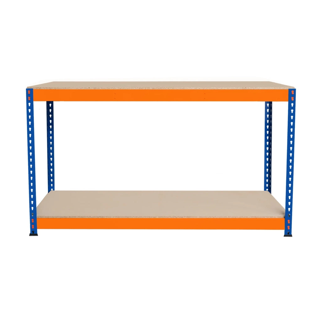 Banco da Lavoro a 2 Ripiani S-Rax - Postazione di lavoro 300kg - 150x45x90cm