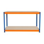 Banco da Lavoro a 2 Ripiani S-Rax - Postazione di lavoro 300kg - 150x45x90cm