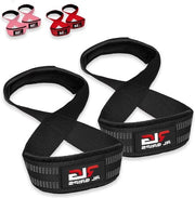 Strisce di Supporto per Sollevamento Pesi e Powerlifting con Rivestimento - Maniglie a forma di 8 per Attività Fitness - Sollevamenti con i Pantali Bodybuilding