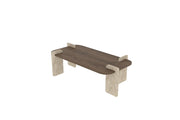 Tavolino in legno "Leapiri" - 120 x 60 x 35 cm - Marrone