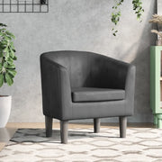 Divano Sedia-Poltrona Cabriolet Grigia in Similpelle 126014