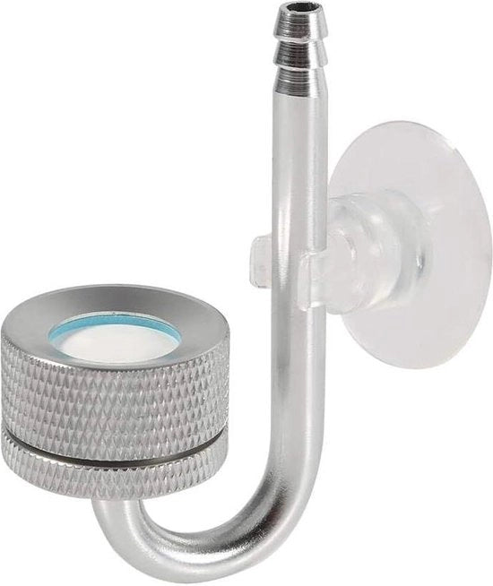 Diffusore di CO2 in Alluminio per Acquario - Miglior Diffusore di Anidride Carbonica con Valvola per Accessorio Acquario.