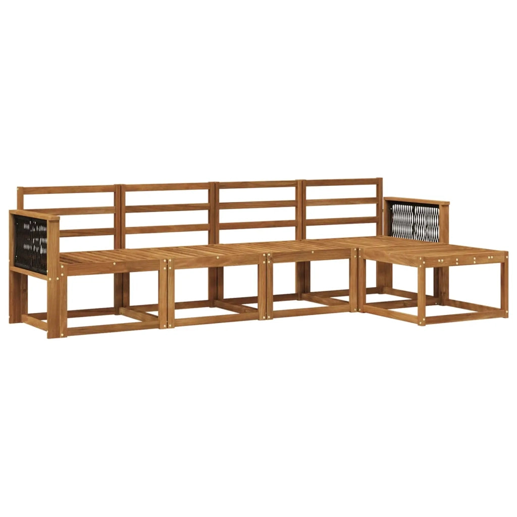 Set di divani da esterno 5 pcs Naturale