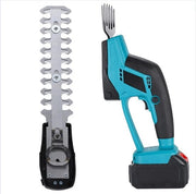 Heggenschaar Elettrica a Batteria Inclusa - Heggenschaar Elettrico con 2 Accessori - Seghetto da Giardino con Batteria