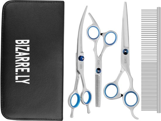 Kit di taglio per animali da compagnia - Set di lame e pettine in acciaio inossidabile - Inclusi lame e pettine - Trattamento capillare per cani e gatti - Taglia fino a 3 cm