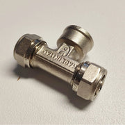 Raccordo 20x20x3/4'' a t femmina a stringere per tubo multistrato