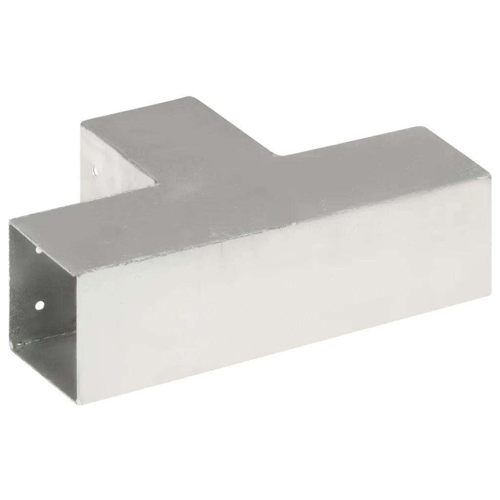 Connettore per Pali a Forma di T in Metallo Zincato 81x81 mm 145463