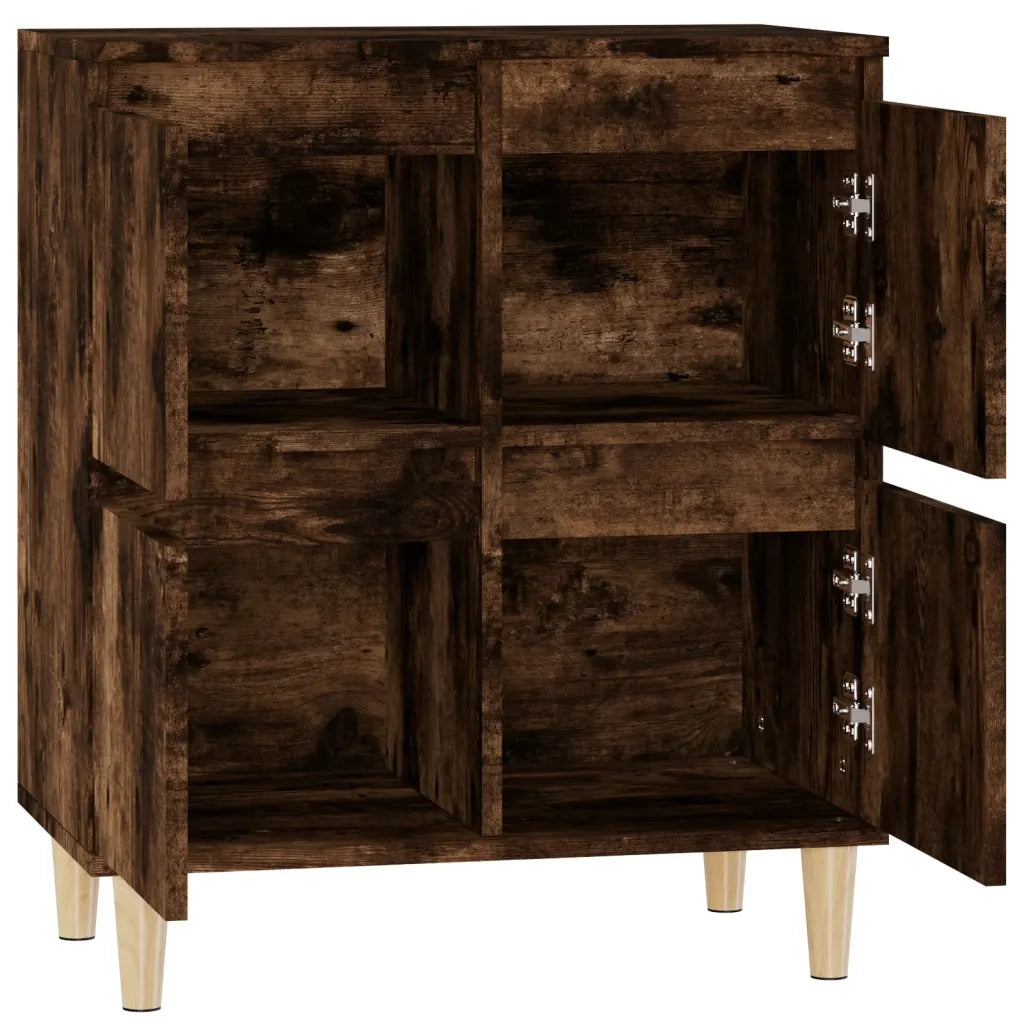 Credenza-Buffet-Armadio da cucina Rovere Fumo 60x35x70 cm in Legno Multistrato 942955