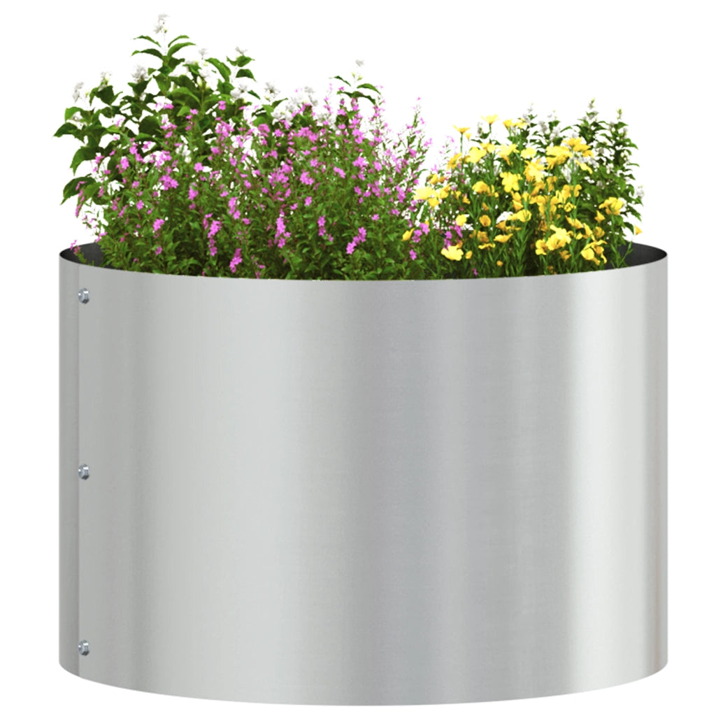Vaso in metallo zincato Zincato Metallo zincato 30 cm di diametro