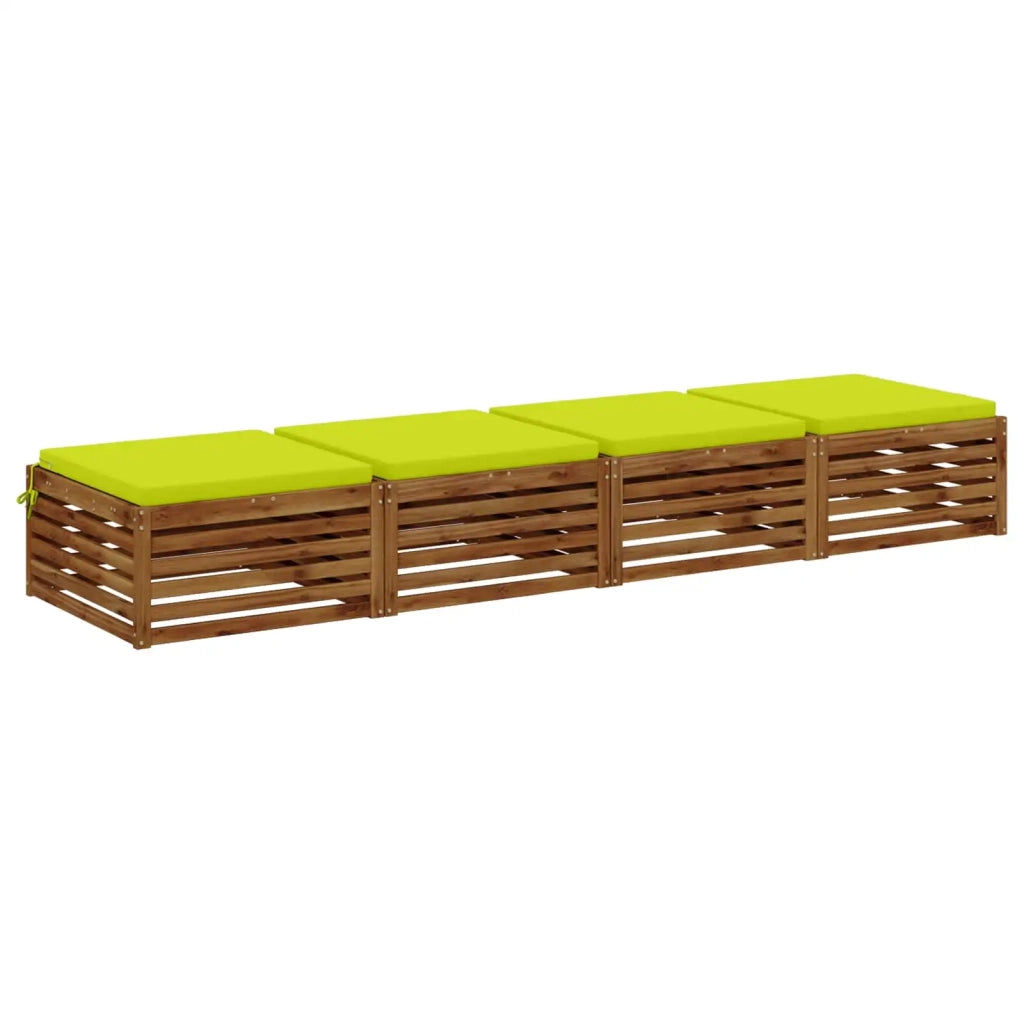 Cuscini per Sedia in 4 Pezzi SOEST 4 pz 100% Poliestere 944846
