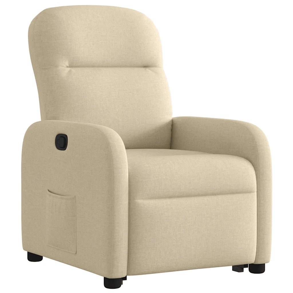 Poltrona Alzapersona Reclinabile Crema in Tessuto 3302980