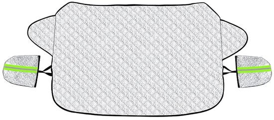 Sneeuwbescherming per auto - Protezione da neve per auto - 147x100 cm - Magnetica - Alluminio - Antigelo - Autohoes