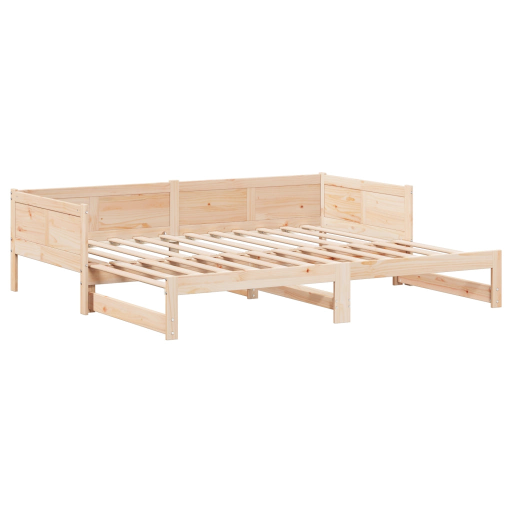 Letto giorno estensibile 90x200 cm in legno massello di pino