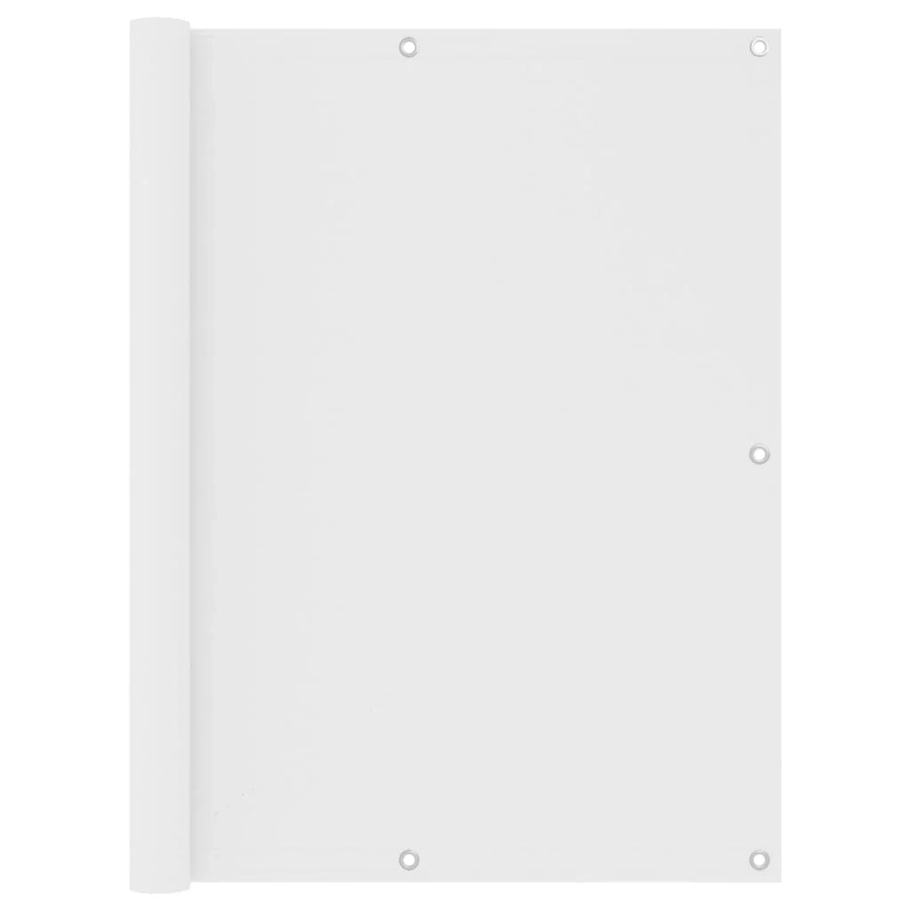 Schermo per balcone schermo per la privacy 120 x 300 cm tessuto Oxford bianco 02_0010041