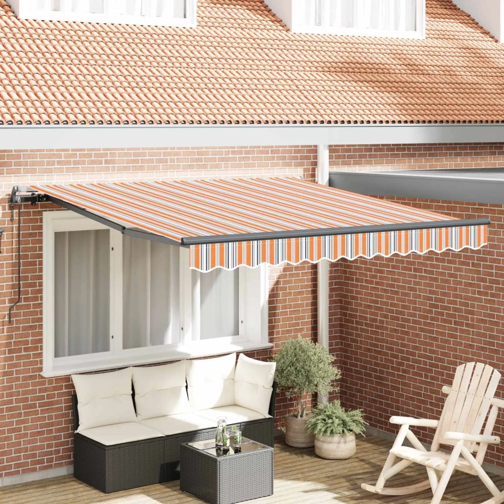 Tenda Retrattile Multicolore 350 x 250 cm Tessuto e Alluminio 3330291
