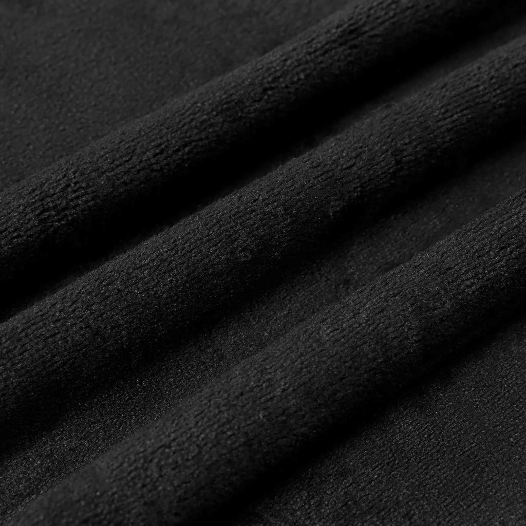 Coperte da Pile 6 pcs Nero 130 x 150 cm Panno 42016809