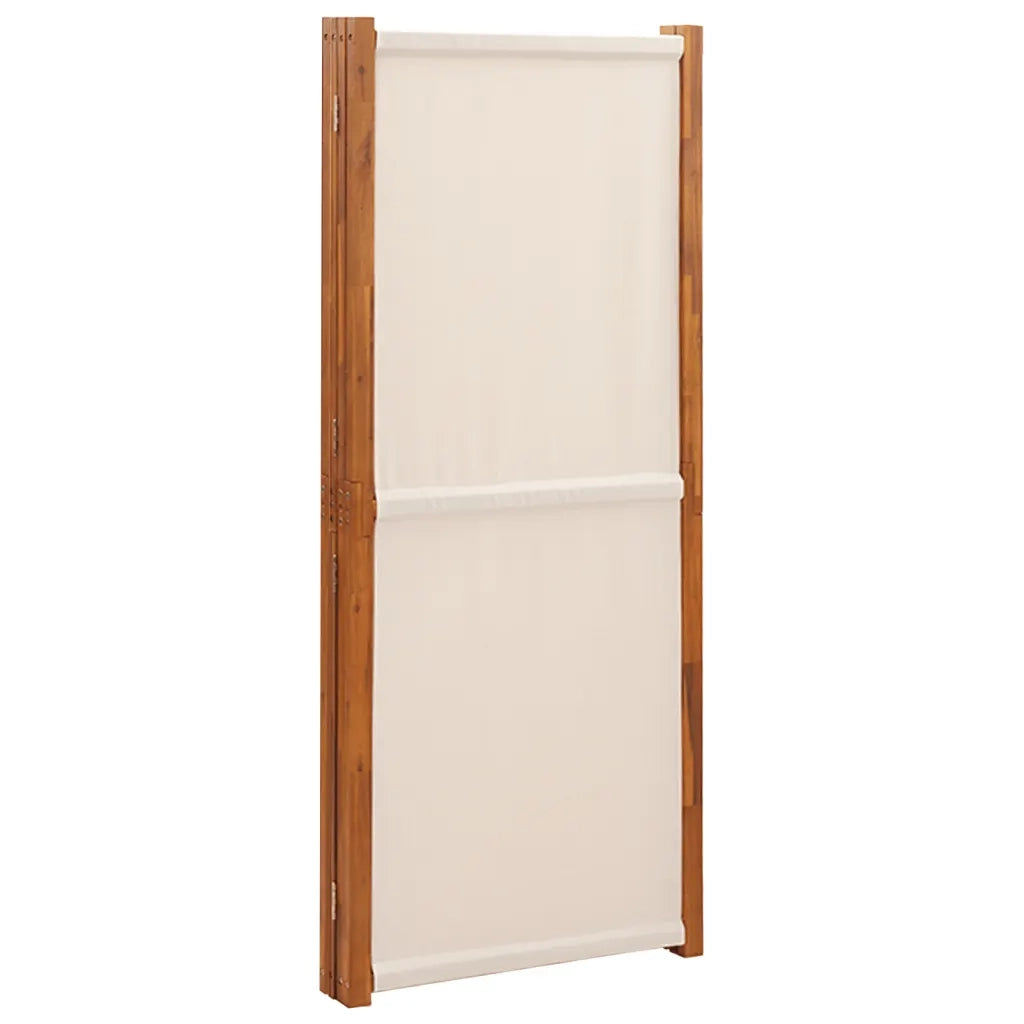 Divisorio Ambienti | Divider per stanze | Paravento a 4 Pannelli Bianco Crema 280x180 cm