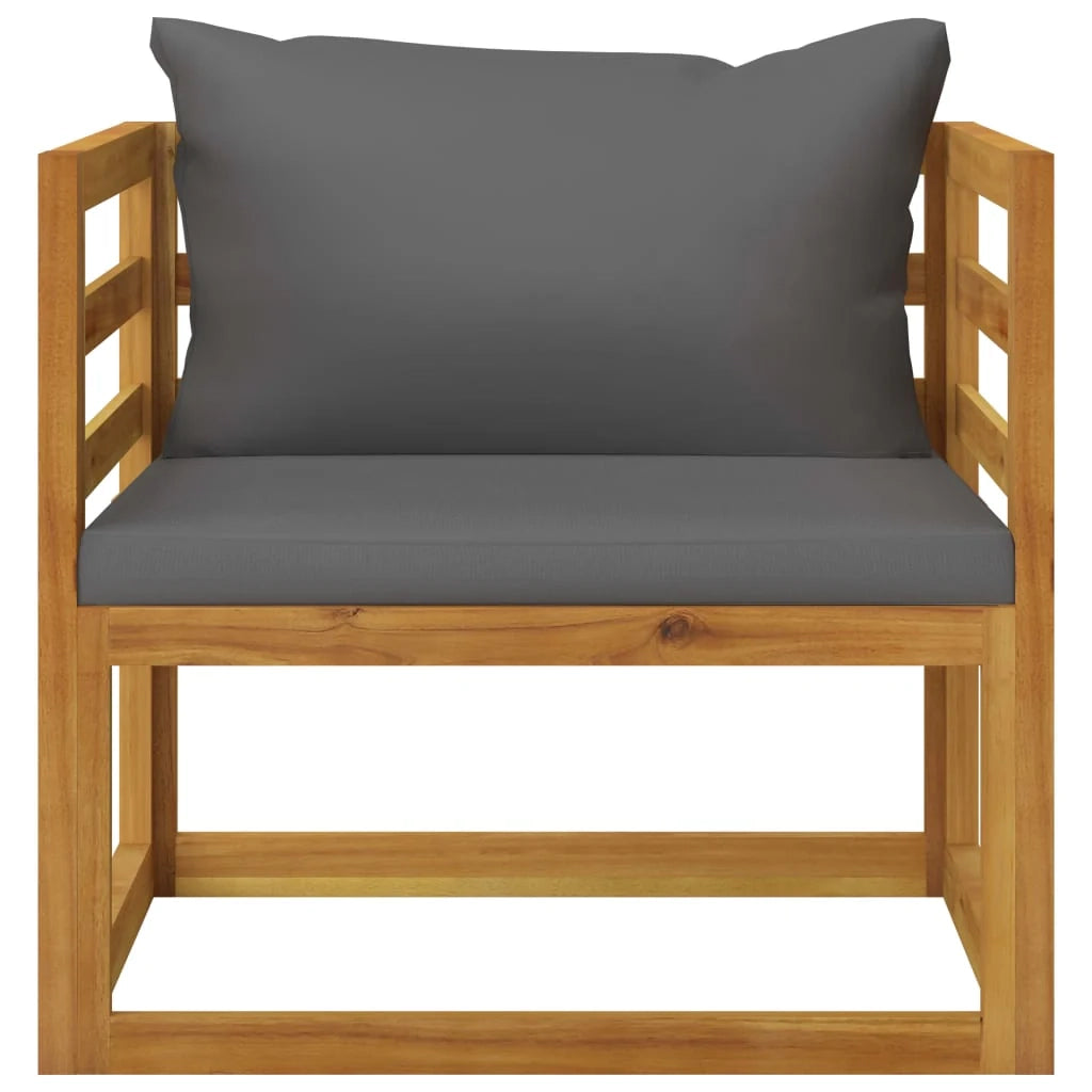 Set di mobili da giardino mobili da esterno 5 pezzi con cuscini legno massello di acacia 02_0016289