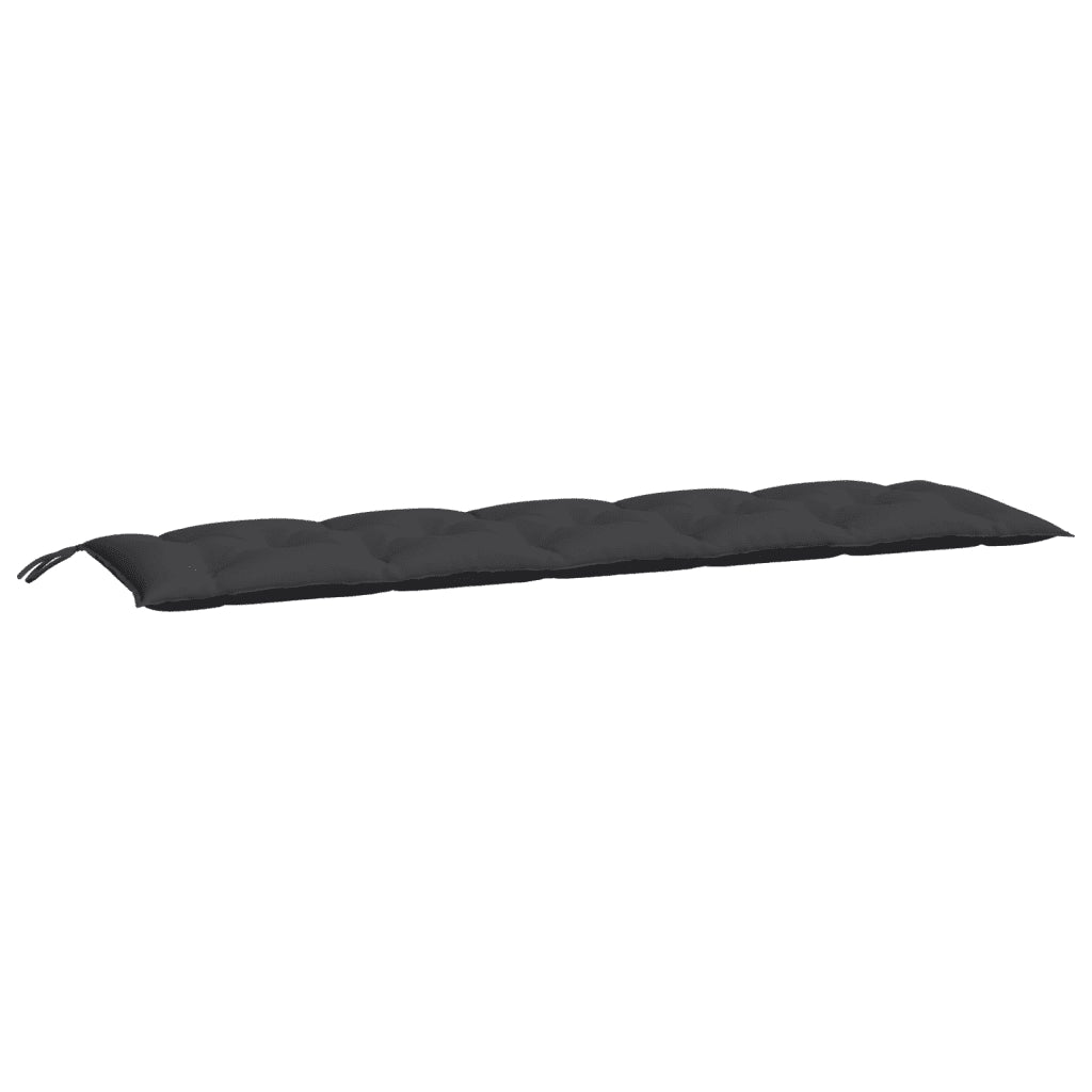 Cuscino per Panca-Cuscini per panchina Nero 180x50x7 cm in Tessuto Oxford
