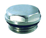 TAPPO MASCHIO IN OTTONE CROMATO PER CHIUSURA COLLETTORI 1/2   FAR RUBINETTERIE