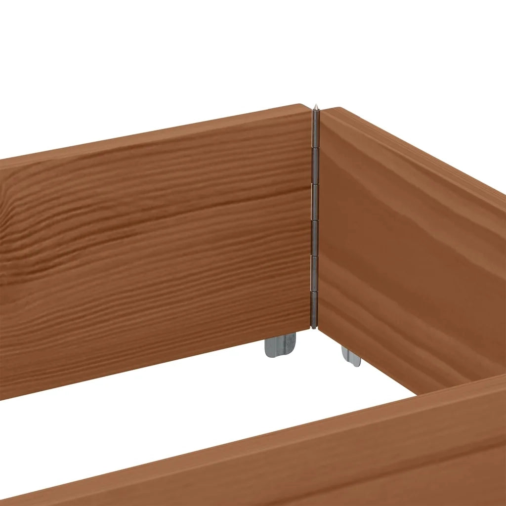 Poggiapiedi da Giardino Marrone 150x50cm Legno Massello di Pino 3295410