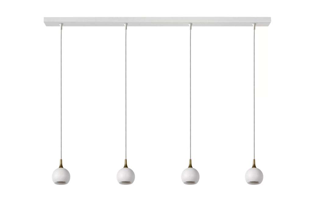 Lampada a sospensione barra FAVORI bianca 4xGU10 Lucide